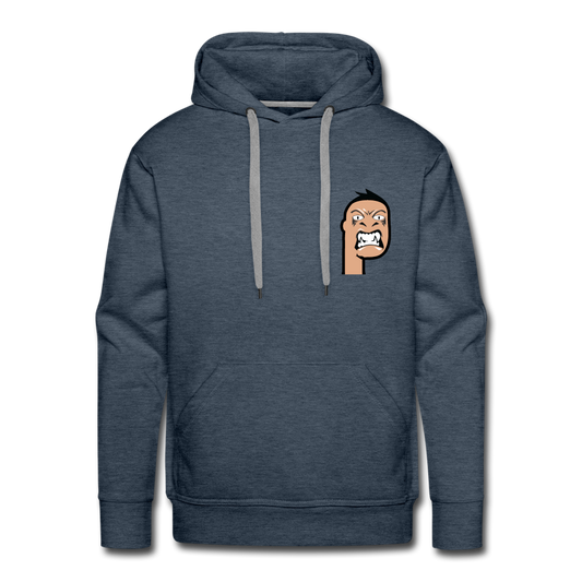 Men’s Premium Hoodie Punktoon - heather denim