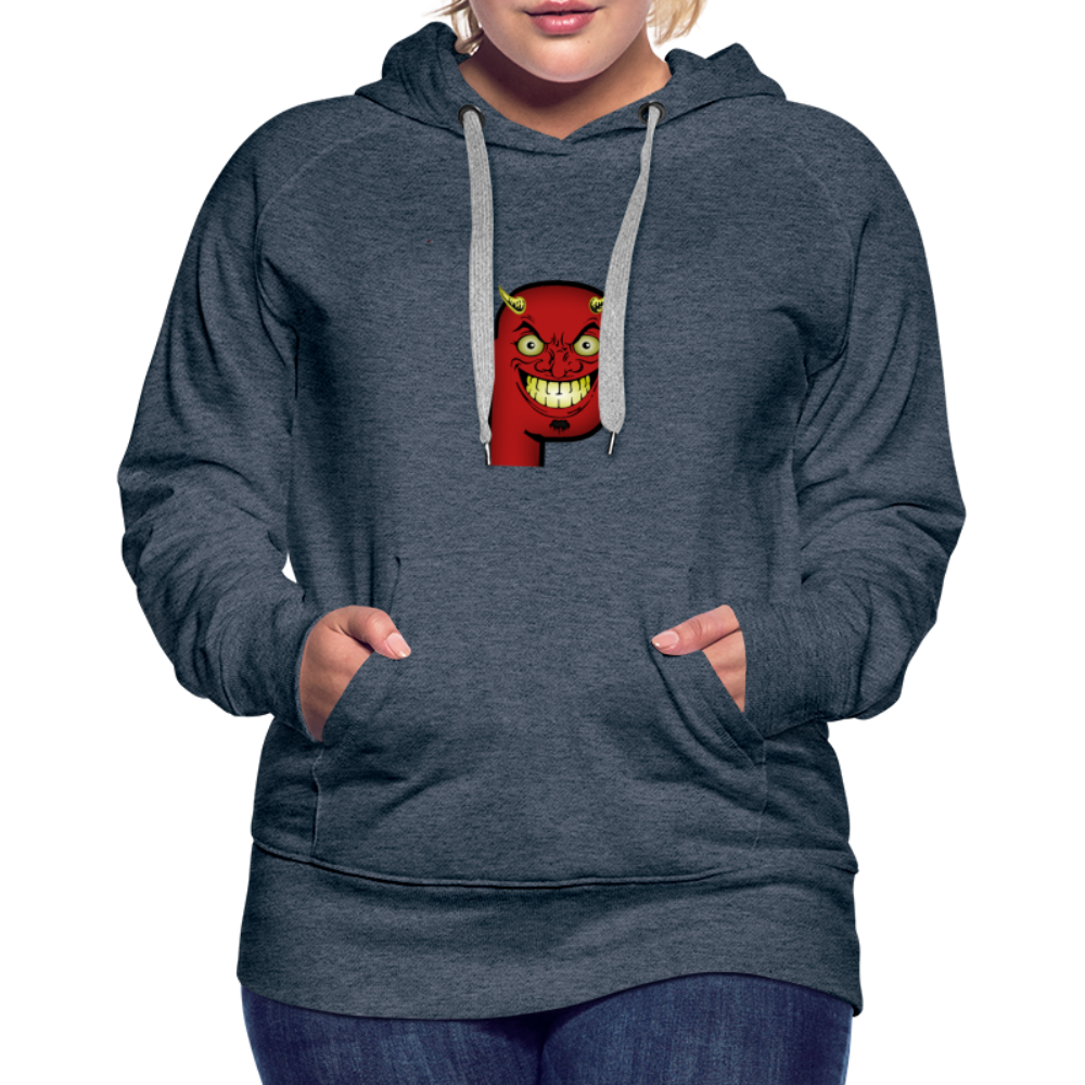 Women’s Devil Hoodie - heather denim