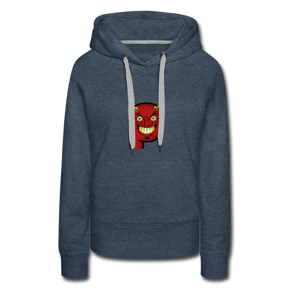 Women’s Devil Hoodie - heather denim