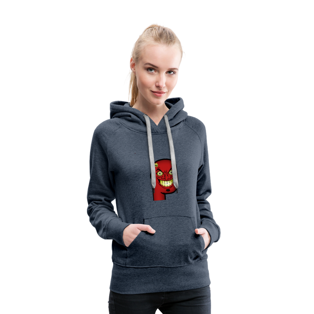 Women’s Devil Hoodie - heather denim